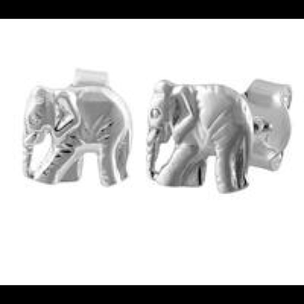 Sterling Silver 925 “Elephant” Earrings - Picture 1 of 1